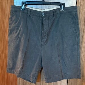 Tommy Bahama Men's Dark Gray Flat Front Shorts